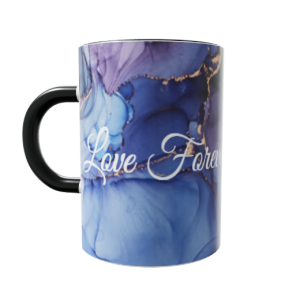 Purple Gold Marble Design with Name